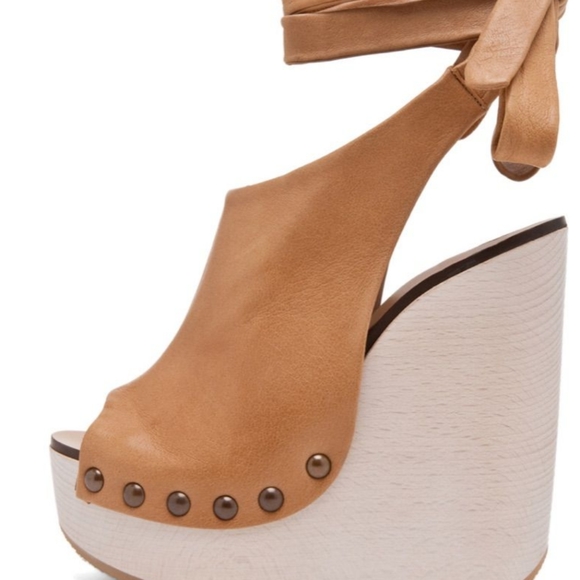 Chloe Shoes - Chloe Elah open toe wedge